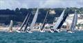 Jersey Regatta - Classes 1 and 2 off to the windward mark &copy; Bill Harris