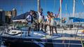 Sailors, Chaz Hansen,  Minenhle Ngcobo, Shamir Rampersadh and Anna Correa are pictured on Donna Mia as they prepare for the five day regatta, the MSC Week taking place in the July holidays hosted offshore of Durban by Point Yacht Club &copy; Bev Reith