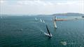 The Armada Cup fleet sets off from Plymouth, heading around the Breakwater &copy; Oli Dickinson / www.differentview.co.uk