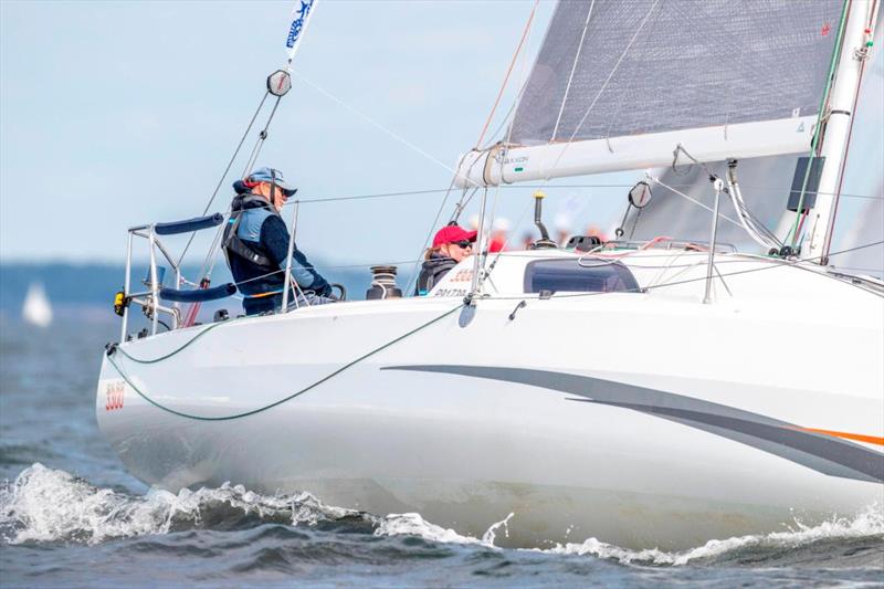 Annika Paasikivi and Ari Huusela on Finnish Sun Fast 3300 Stimmy - photo © Pepe Korteniemi / RORC