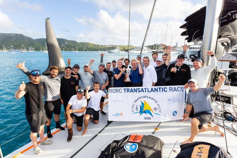RORC CEO Jeremy Wilton and Race Director Chris Jackson with team Raven photo copyright Arthur Daniel / RORC taken at Royal Ocean Racing Club and featuring the IRC class