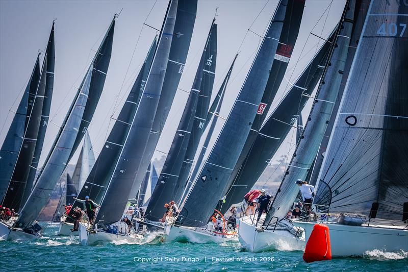Incredible action in the Passage Rating Division 2 fleet - Festival of Sails photo copyright Salty Dingo taken at Royal Geelong Yacht Club and featuring the IRC class