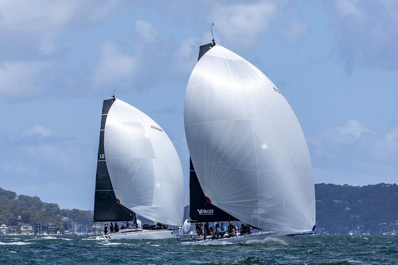 Bushranger chasing down Kukukerchu in 2024 - Pantaenius Pittwater Regatta - photo © Andrea Francolini, RPAYC