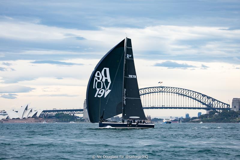Super 40 Revolver competing alongside the TP52s in October - photo © Nic Douglass for @sailorgirlhq