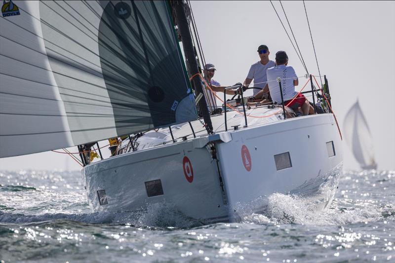 Simon Reeves' Notorious I got tangled up in fishing nets on the first night - 2026 Aramex Dubai to Muscat Offshore Sailing Race - photo © Mikey Brignall / DOSC