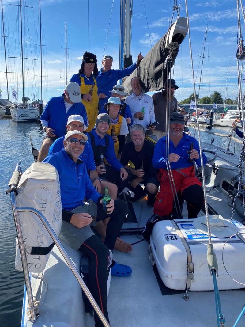 Glen Picasso (forefront left) and 'The Culprits' are a friendly lot - Nautilus Marine Insurance Sydney Harbour Regatta - photo © Di Pearson