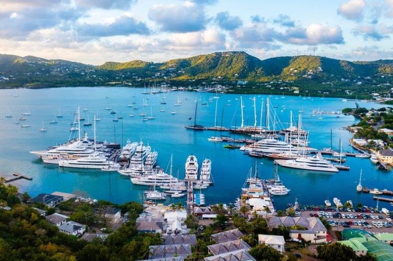Antigua's Falmouth Harbour is a stunning backdrop for the RORC Caribbean 600 photo copyright Arthur Daniel / RORC taken at Royal Ocean Racing Club and featuring the IRC class