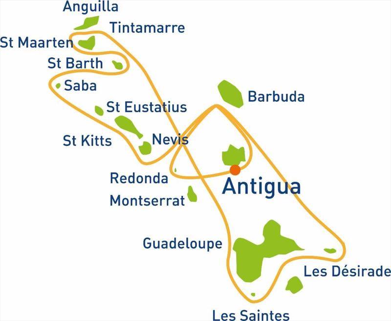 RORC Caribbean 600 map - photo © RORC