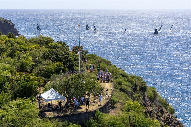 The 2026 RORC Caribbean 600 got underway in spectacular style in Antigua from Fort Charlotte photo copyright Tim Wright / www.photoaction.com taken at Royal Ocean Racing Club and featuring the IRC class