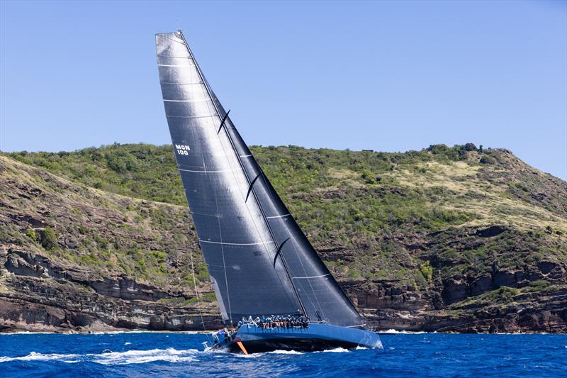 Laura de Vere & Joost Schuijff racing Farr 100 Leopard 3 shortly after the start - photo © Arthur Daniel / RORC