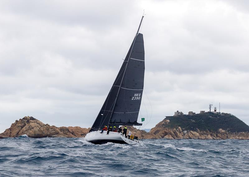Rolex China Sea Race 2026. Neo One approaches Waglan - photo © RHKYC / Guy Nowell