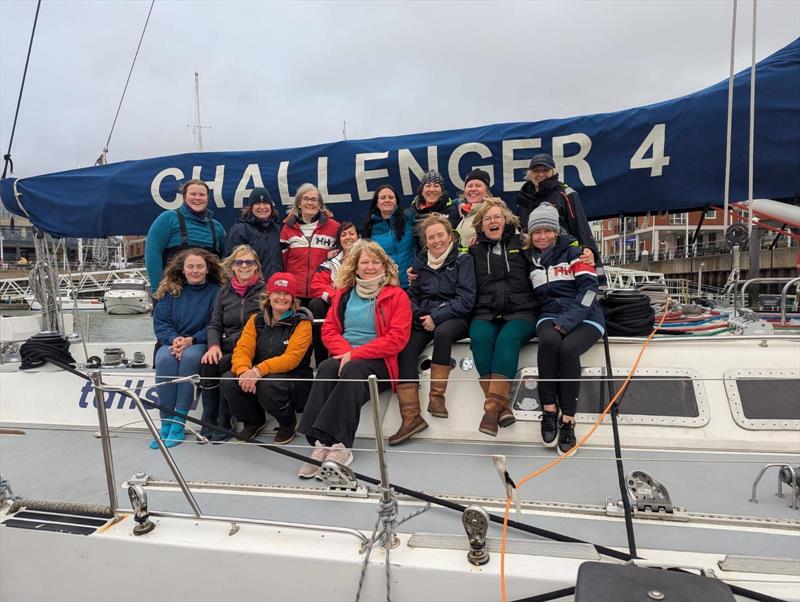 24 female sailors from Christchurch Sailing Club sail with the Tallships Youth Trust photo copyright Clare de la Feuillade taken at Christchurch Sailing Club and featuring the IRC class
