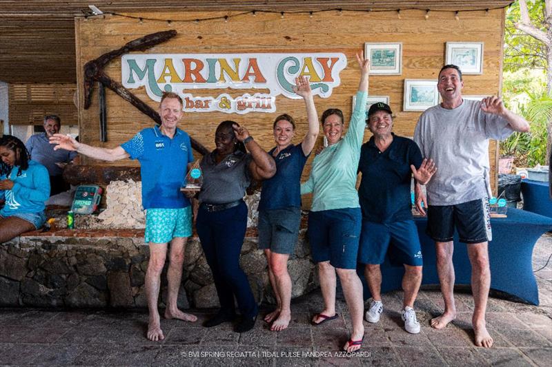 Their first time at the regatta - William C, the all-German team took 2nd in CSA Bareboat - 2026 BVI Spring Regatta & Sailing Festival - photo © Tidal Pulse / Andrea Azzopardi