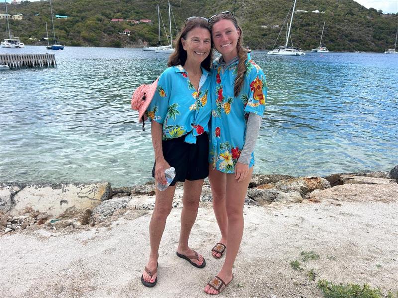 Kim & Colleen Brew, racing on Stingray, a Dufour 44 - 2026 BVI Spring Regatta & Sailing Festival photo copyright BVI Spring Regatta taken at Royal BVI Yacht Club and featuring the IRC class