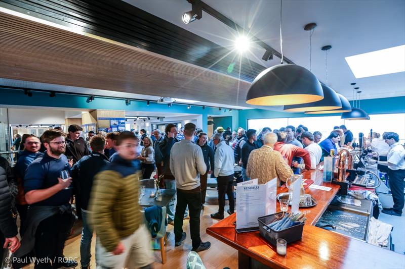 2026 RORC Easter Challenge Day 1 - Fastnet Bar at RORC Cowes Clubhouse photo copyright Paul Wyeth / RORC taken at Royal Ocean Racing Club, Cowes and featuring the IRC class
