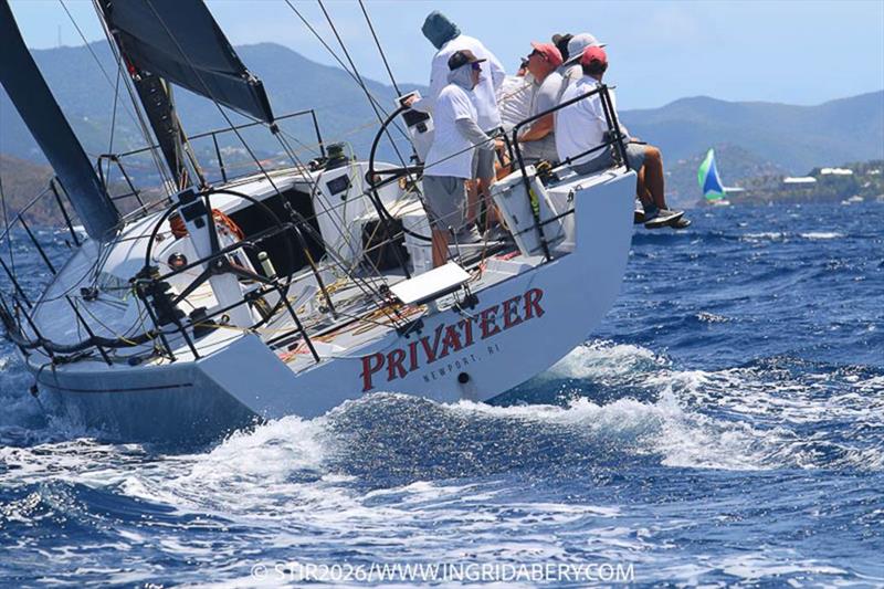 Privateer from Newport, Rhode Island, makes waves sailing in the CSA Spinnaker Racing Class on day 2 of the 52nd St. Thomas International Regatta - photo © STIR / www.ingridabery.com