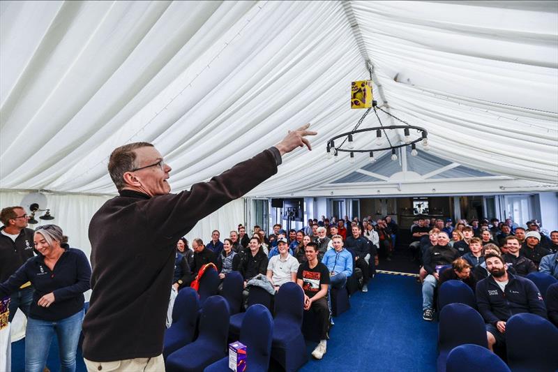 RORC Vice Commodore Derek Shakespeare - Traditional Easter Egg Toss at RORC Easter Challenge - photo © Paul Wyeth / RORC