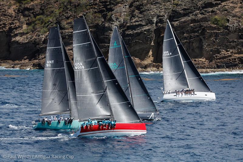 Antigua Racing Cup 2026 Day 1 - CSA 2 fleet start off the Pillars of Hercules in Antigua - photo © Paul Wyeth / Antigua Racing Cup