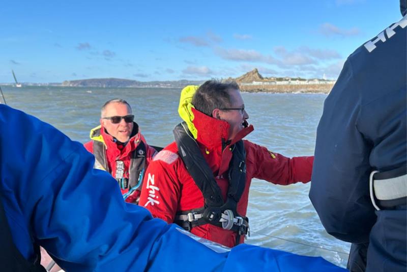 Some of the Mojito crew enjoying the sailing onboard Jac y Dô - Easter 2026 at Pwllheli - photo © Gerallt Williams