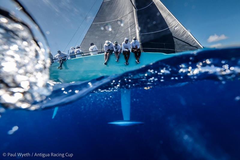 Event photographer Paul Wyeth captures a dynamic view of RP 37 Warthog - Antigua Racing Cup 2026 - photo © Paul Wyeth / Antigua Racing Cup