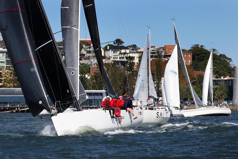 42 yachts got a flying start - Newcastle to Port Stephens Race - photo © Mark Rothfield