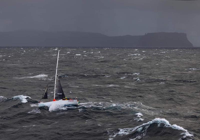 Showdown - Drew Carruthers and Jim Close two-handed 2023 Sydney Hobart race photo copyright Richard Bennett taken at  and featuring the IRC class