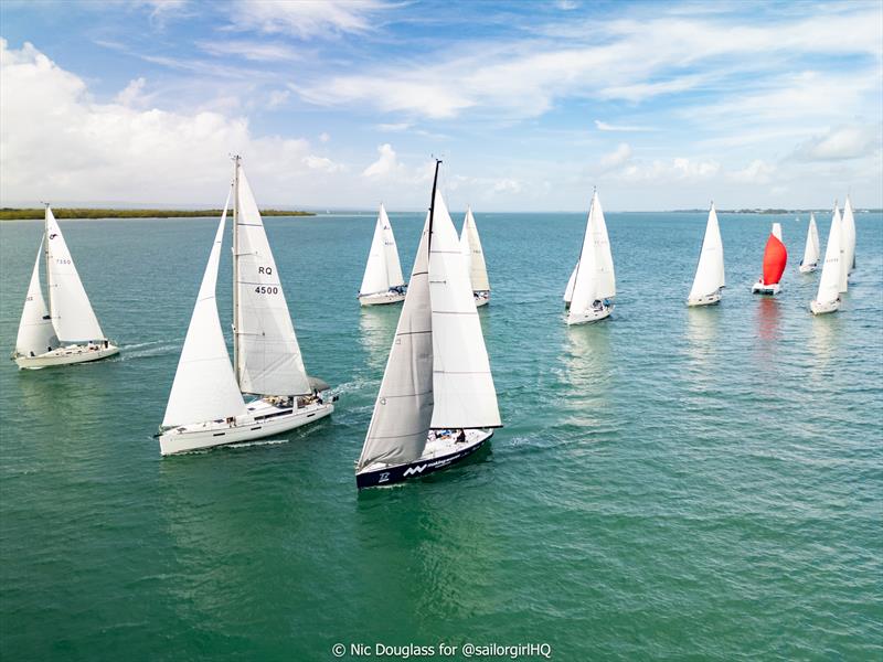 The cruising fleet is fierce at Brisbane Race Week 2026 photo copyright Nic Douglass for @sailorgirlHQ taken at Royal Queensland Yacht Squadron and featuring the IRC class