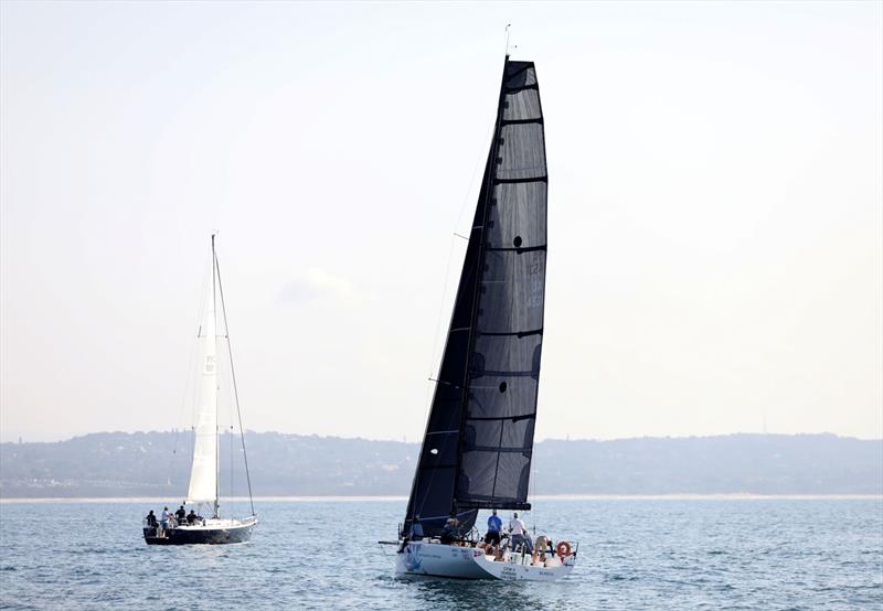 On the hunt. CMF II is meandering around the start area before the gun. Nigel Milln and team were keen to defend their line honours title, but it wasn't to be as they were pipped at the post by Regardless 2 who secured victory by the slimmest of margins - photo © Thuligraphy Images / Thuli Dlamini