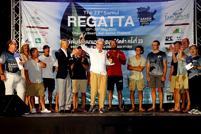 23rd Samui Regatta. Ray Roberts and 'the Men in Red' - photo © Scott Murray