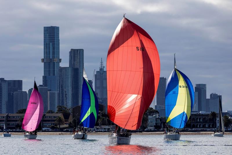 Picture perfect on Port Phillip today - 2026 Australian Women's Keelboat Regatta Day 2 - photo © Andrea Francolini / AWKR