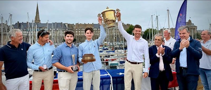 Sun Hill IV with the King Edward VII Challenge Cup in the 2026 Cowes Dinard St Malo Race photo copyright Paul Wyeth / RORC taken at Royal Ocean Racing Club and featuring the IRC class