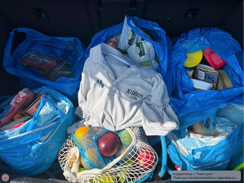 The XIPHOS team generously donated their remaining food to a local church and urged other finished teams to do the same - photo © XIPHOS