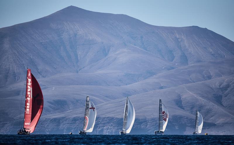 Lanzarote's volcanic terrain forms a spectacular backdrop for the RORC Transatlantic Race - photo © Robert Hajduk
