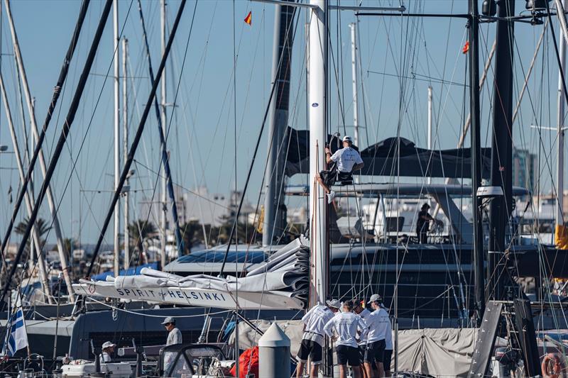 Crews take time to prepare for the 3,000nm Atlantic race at Marina Lanzarote - photo © James Mitchell / RORC