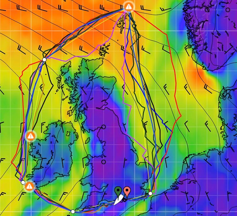 Route for the RORC Round Britain & Ireland Race - photo © PredictWind