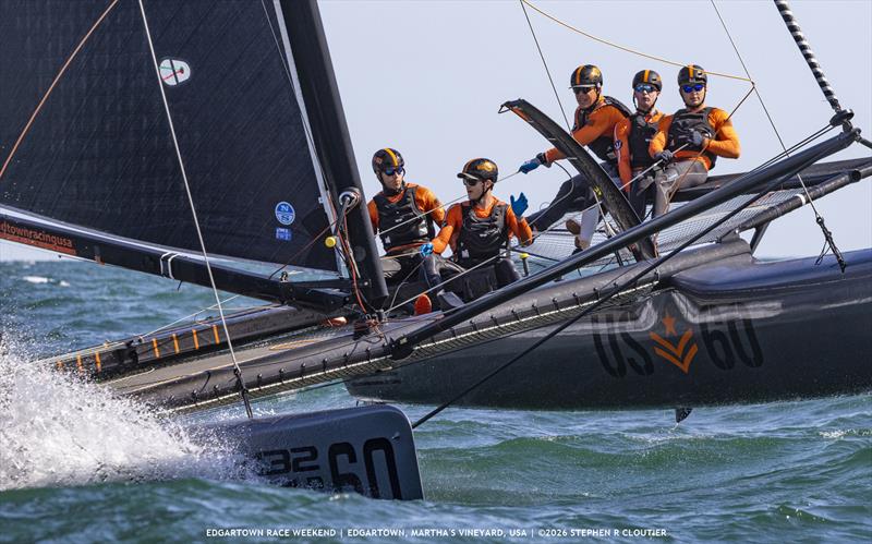 Larry Phillips' (Newport, R.I.) M32 Midtown Racing swept the Multihull Class and won the Incognito Trophy at Edgartown Race Weekend's 'Round-the-Island Race - photo © Stephen R Cloutier