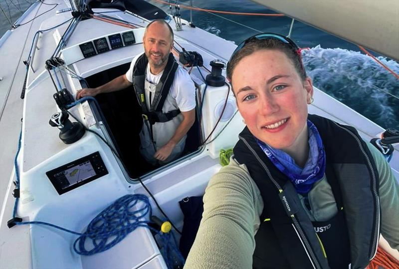 Richard and Emma Breese aboard the J/105 Mojo, taking on their biggest offshore challenge togethert in the RORC Round Britain and Ireland Race - photo © Mojo_Racing
