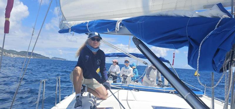 Kelly Wharton and her group from West Vancouver YC sailed as 'Salish Sisters' on a chartered Moorings 46 - photo © BVISR / Salish Sisters