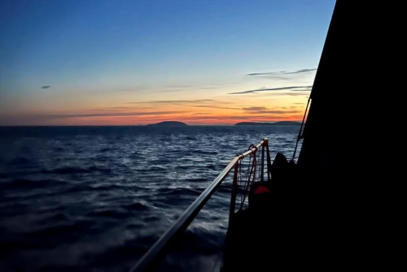Approaching Bardsey and Gwylan Islands - ISORA Welsh Coastal Night Race - photo © Heather Griffiths