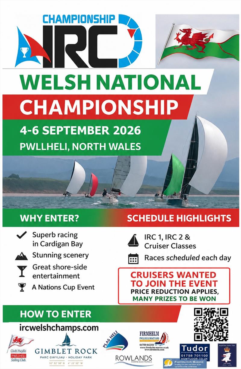 IRC Welsh Championship 2026 Poster - photo © PSC