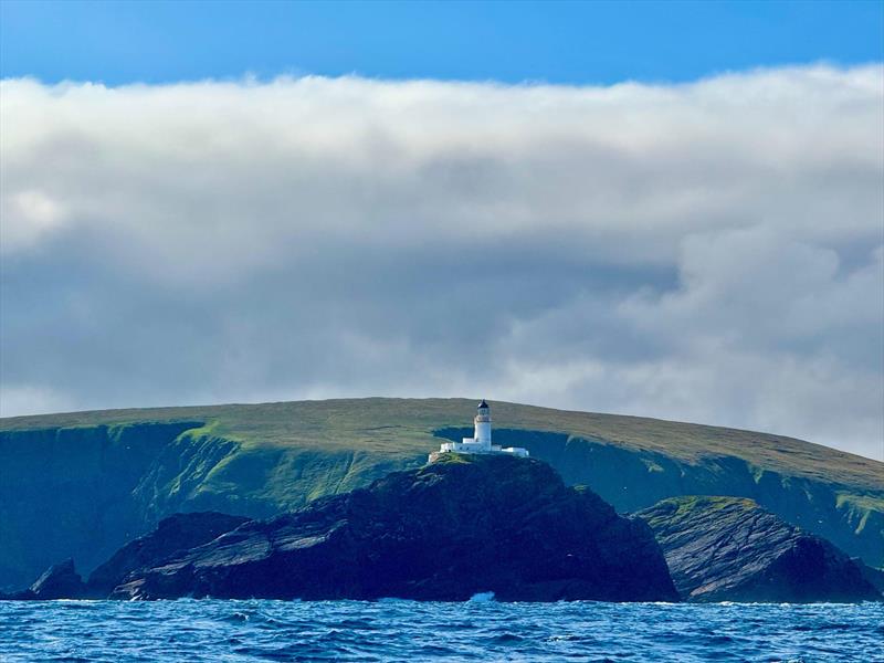Superb photo of the most northerly lighthouse in the UK - RORC Round Britain and Ireland Race 2026 - Day 9 - photo © Ronin