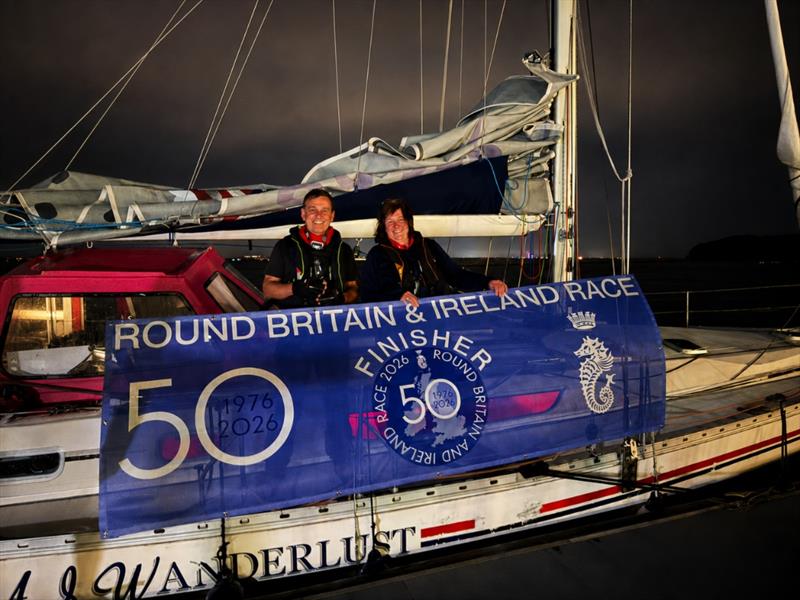 AJ Wanderlust on the dock after completing the race in an elapsed time of 17d 09:50:04 - photo © RORC