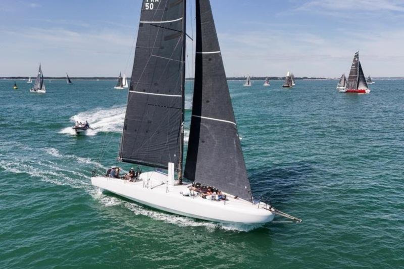 Palanad 4 at the start of the race - photo © James Tomlinson / RORC