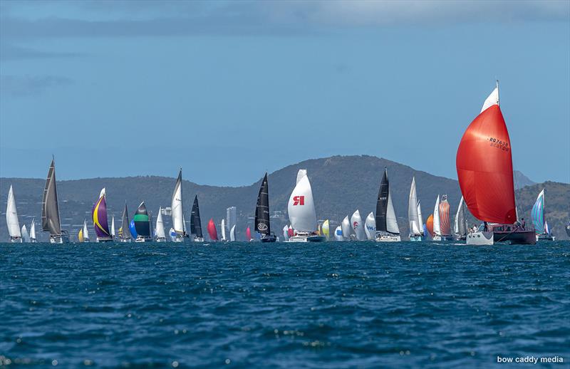 The fleet in Whitsunday Passage on the last day - photo © Bow Caddy Media