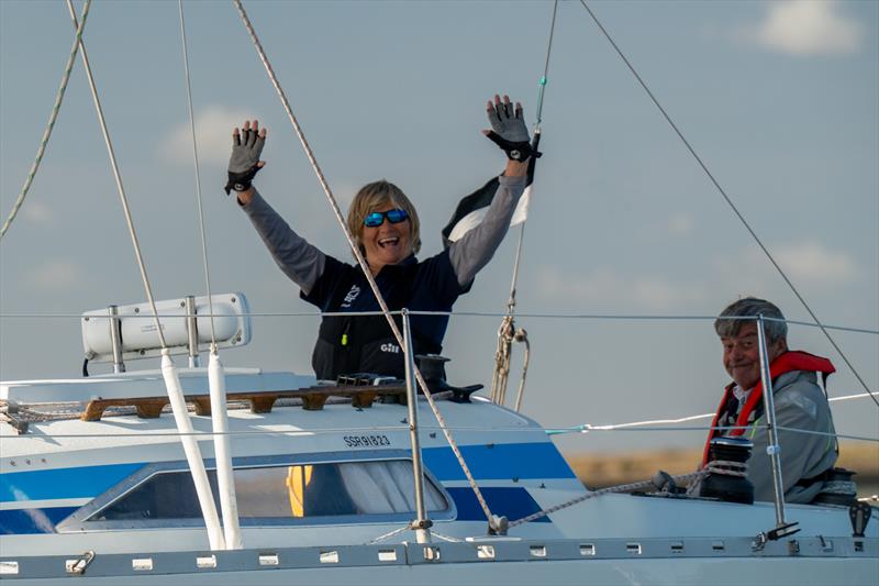 Roach Trophy winners, Richard Moore and Katy Firmin - Trophy Day at Burnham Week 2026 - photo © Petru Balau Sports Photography / sports.hub47.com