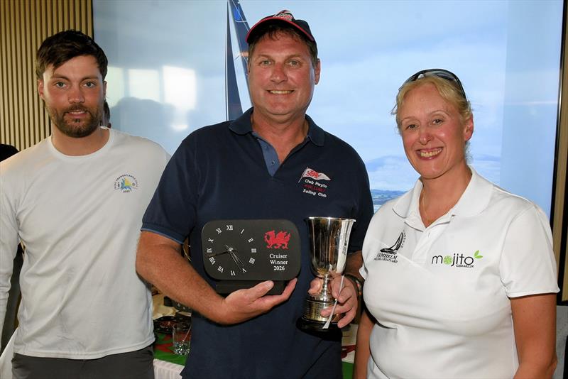 Tim Rouse receiving cruiser class trophy - IRC Welsh National Championships at Pwllheli - photo © Gerallt Willians