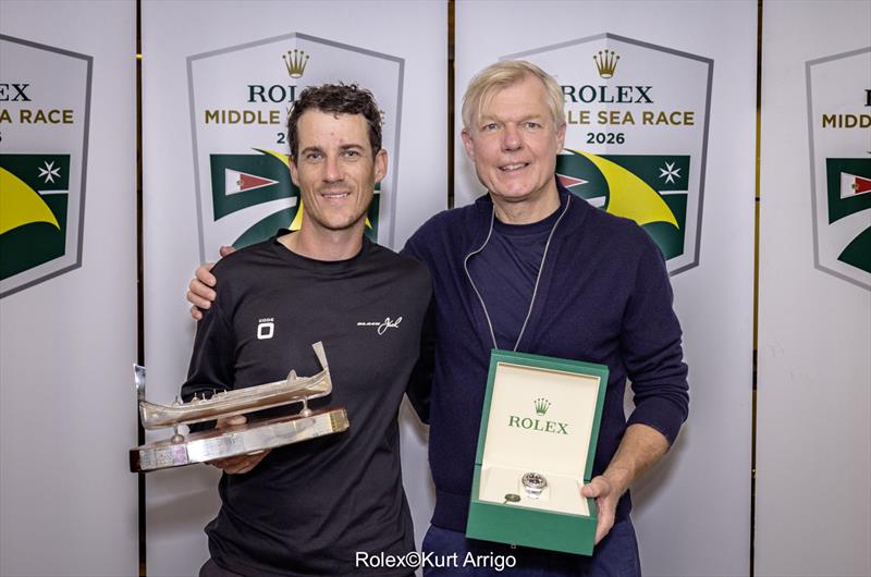 Rolex Middle Sea Race 2026'da Black Jack 100 adlı tek gövdeli tekne birinciliğini elde etti - fotoğraf © Rolex / Kurt Arrigo