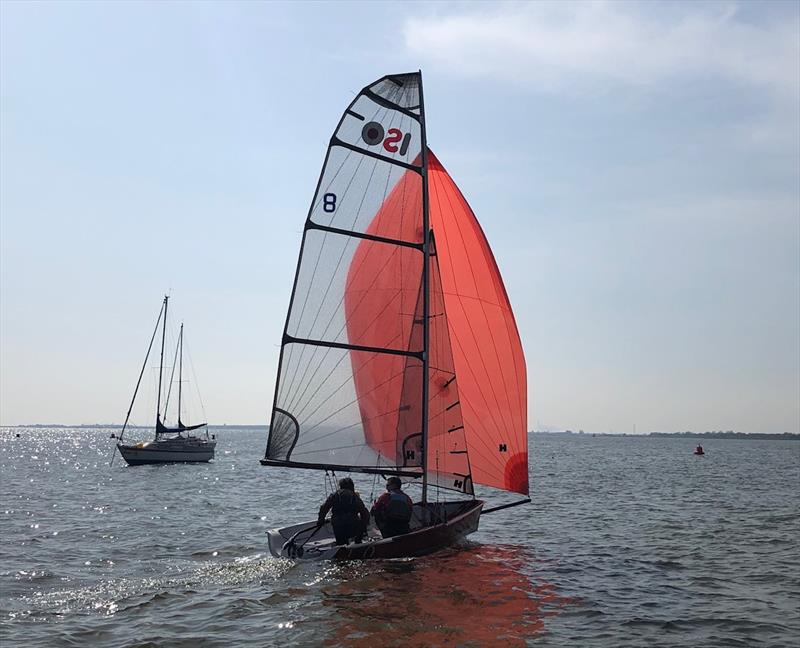 Easter Series at Leigh on Sea SC and Essex YC photo copyright Dave Braun taken at Leigh-on-Sea Sailing Club and featuring the ISO class