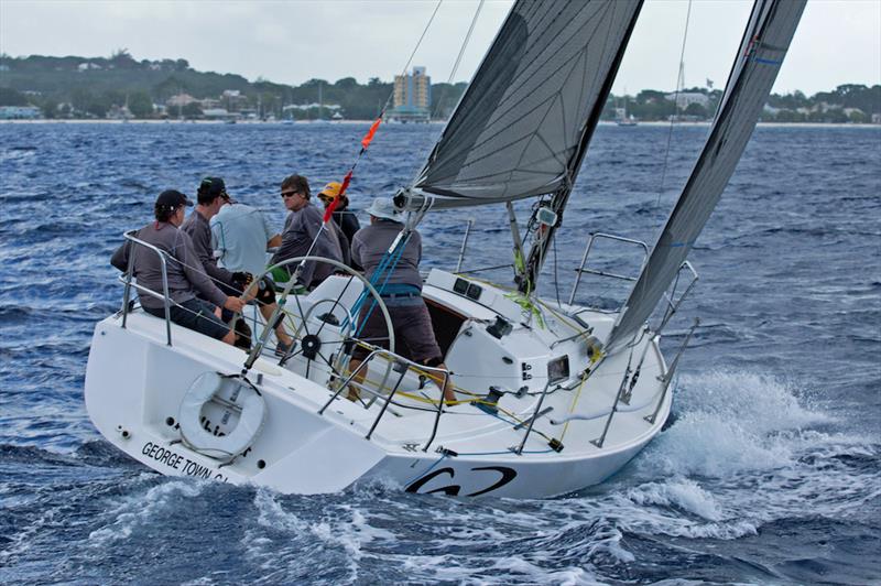 Whistler on her way to her first win of the regatta photo copyright Peter Marshall / BSW taken at Barbados Yacht Club and featuring the J105 class