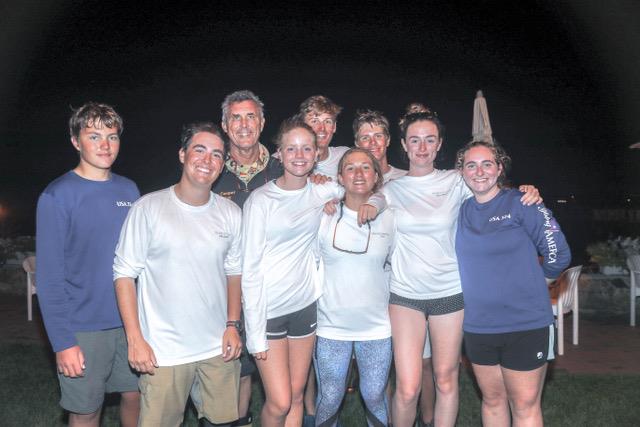 YASA's 2017 J/105 Vineyard Race crew celebrates a great finish photo copyright Joe Cooper / YASA taken at  and featuring the J105 class